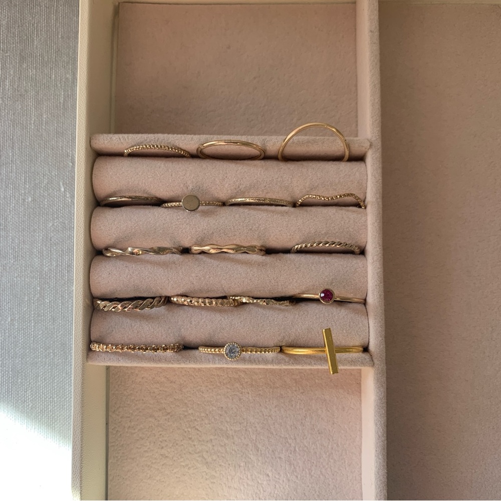 3/$35 pack of gold rings